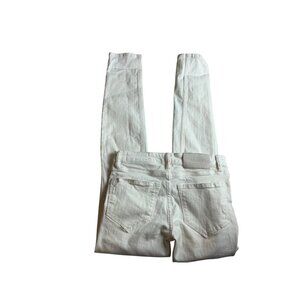 AllSaints White Distressed Skinny Jeans Women’s Size 25 Stretch Denim